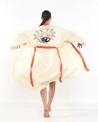 %100 Cotton Boho Kaftan/Kimono/Bathrobe, Evil Eye Kimono