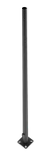 15 Ft Round Tapered Steel Light Pole – 6 In Diameter – 11 Gauge – Drilled Two Sides – Square Base
