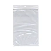 10W x 12H, 4 Mil Hang Hole Zip Bags