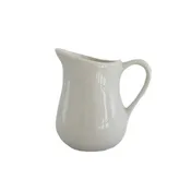 4 OZ WHITE CHINA CERAMIC POURER — PREMIERE PARTY RENTS