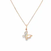 10K ROSE GOLD DIAMOND BUTTERFLY
