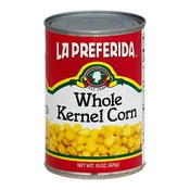 Canned Whole Kernel Corn, 15oz | La Preferida