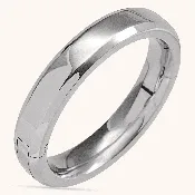 14K White Gold Ring Hinged Adjustable Beveled Edge