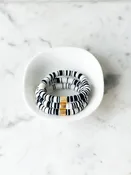 Heishi Color Pop Bracelet "Black&White Multi"