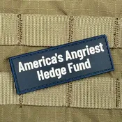 AMERICA'S ANGRIEST HEDGE FUND PVC MORALE PATCH
