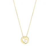10K Baby Footprints Necklace