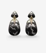 Crevice Diamond Earrings
