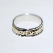 14K & Silver Ring by Bruce Morgan