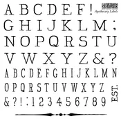 Apothecary Labels IOD Stamp — The Painted Home