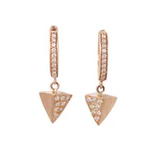 rose gold diamond arrowhead drops by tmorgan made — ZAVER & MOR JEWELRY GALLERY