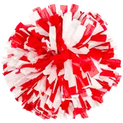 2-Color Mix Plastic Show Pom<br />(Minimum order of 6 Poms)