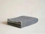 ALONPI TORNO CASHMERE + SILK THROW / BLACK W55" × L75"