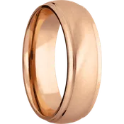 14K Rose Gold with Anglesatin , Polish Finish