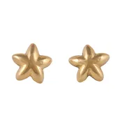18K Star Stud Earrings
