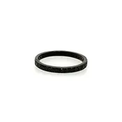 14k Black Diamond Eternity Band