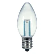 0.5 Watt LED - C7 - Clear - 2700K - Candelabra base - 120 Volt - Carded - 48-Pack