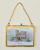 2026 Magnolia Castle Mini Framed Ornament by Tabitha Paige