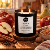 Apple & Clove Fall Candle | 11 oz. Matte Black Jar