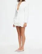 Acler Hampstead Blazer Dress In Ivory