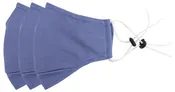 3 Ply Reusable Face Mask, Navy Blue, Large, 3 Pack