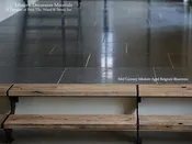 Antiqued Belgian Bluestone Flooring - Mid-Century Modern Patina