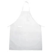 2 Pocket White Fixed Bib Apron