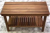 25" x 14" Heavy Duty Teak Rigid Bench