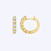 14k Gold 1.43ctw Diamond Hoop Earrings - (DSL)