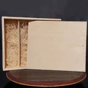 4 Bottle Wine Crate – 1/2″ Wood