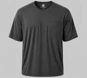 Big Men's Pocket Crew Neck Bamboo Viscose T-Shirts - Cut oversized with a flattering pocket