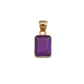 Alchemia Amethyst Rectangle Pendant