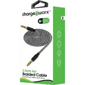 3.5mm to 3.5mm Heavy Duty Braided Audio Cable