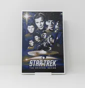 Star Trek The Original Series 1966 Poster Hueforge 3D Print Fan Art