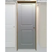 30×80 LEFT HAND HOLLOW CORE 2 PANEL RAISED SQUARE TOP DOOR