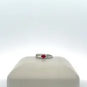 10k White Gold Ruby Ring