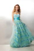 CLARISSE Style 17176 Size 8 Green/Blue