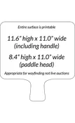 11.6" x 11.0" Large Rectangle shape (Wayfinding)