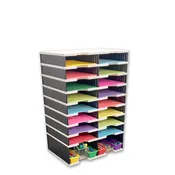 16-Slot TierDrop™ Literature Sorter PLUS Riser Storage Base (19 ⅛" wide)