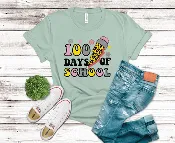 100 Days of School Leopard Pencil DTF Transfer – Fun Ready to Press
