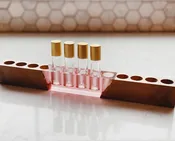 13 Roller bottle Essential Oil Holder Maple &amp; Rose Resin