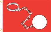 BALL & CHAIN FLAG (WIFE ON BOARD)