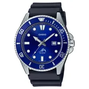 Casio Analog MDV106B-2AV - Black/Silver/Blue