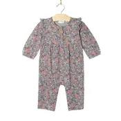 Fall Forest Flutter Sleeve Romper | Cotton | Baby 0-24m