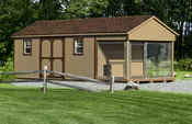 10’x24′ Dog Kennel/Shed Traditional (1Dog)