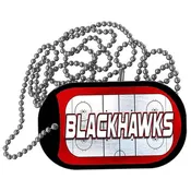 BLACKHAWKS Graphic Metal Novelty Dog Tag Necklace DT-14662
