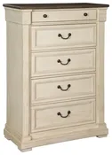 Bolanburg - Antique White / Brown - Five Drawer Chest