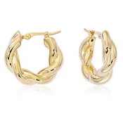 14k Spiral Twist Hoops
