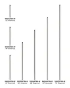 72" Downrod Downrod in Brushed Nickel