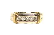 Two Tone Wedding Band – 0.75ct TW