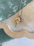 Ancient Horseshoe Crab Citrine Mixed Metals Necklace